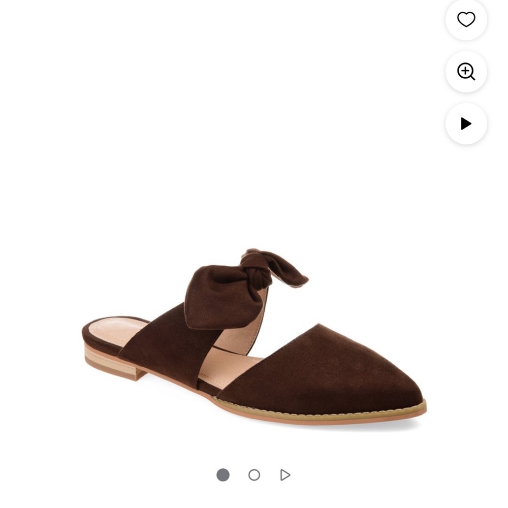 Brown Suede Women's Slip-On Mules